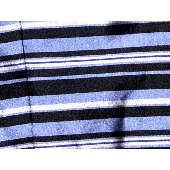 Ann Taylor Petites 2P Navy Blue Striped Silk Sleeveless Blouse Vintage Evening - Picture 14 of 14